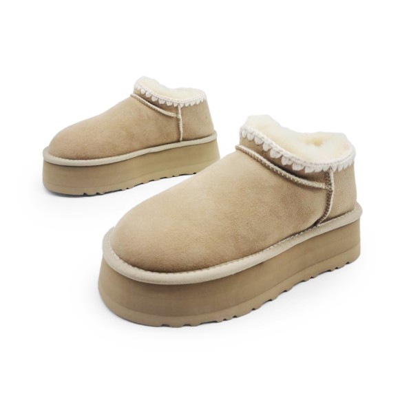 Женские ультра мини угги на платформе Ugg Ultra Mini Platform Sand