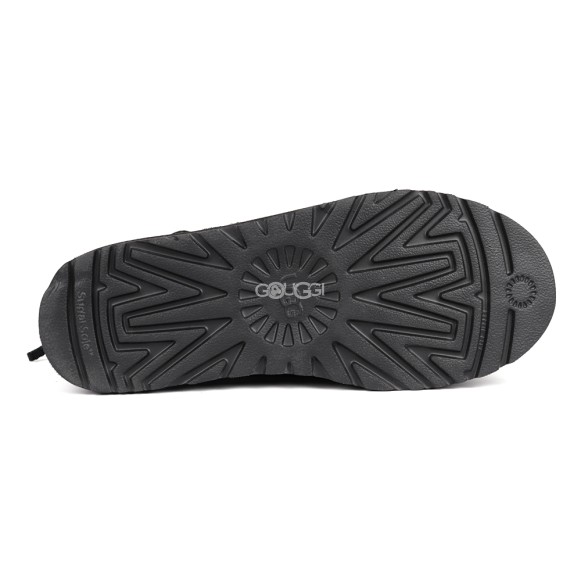 Мужские ультра короткие угги UGG Classic Ultra Mini Hybrid Strap Short Boots Black