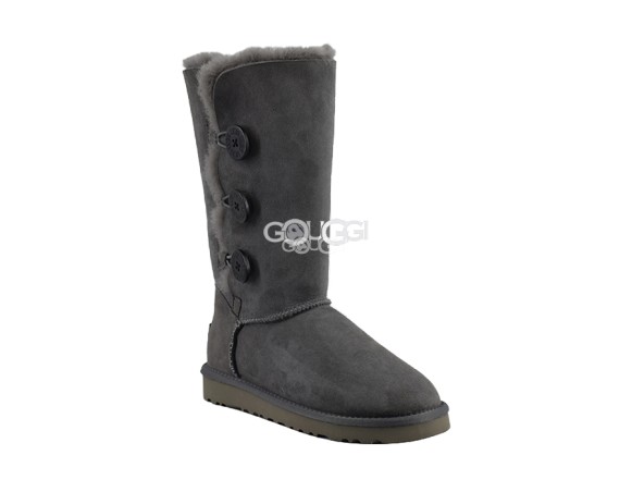 Женские угги с пуговицами Bailey Button Triplet Grey