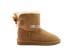 Женские мини угги с бантиками Mini Bailey Bow Medallion Chestnut 
