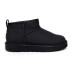 Женские ультра мини угги Classic Ultra Mini Leather Black 