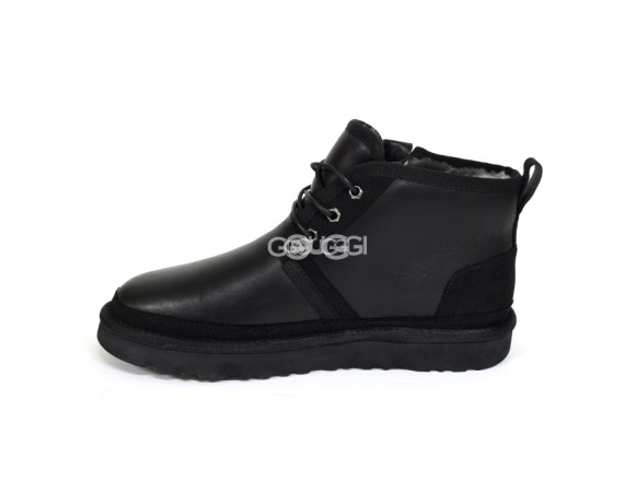 Мужские кожаные ботинки на молнии Neumel ZIP Leather - Black
