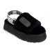 Женские тапочки Disco Slide Seashell Dark Black