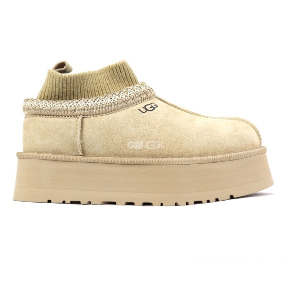 Женские угги на платформе Ugg Tazz Knit Mustard Seed