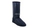 Женские высокие угги на молнии Tall ZIP Metallic Black