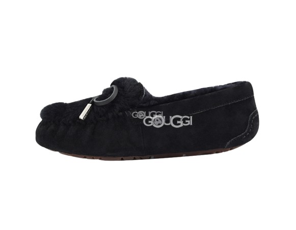 Женские мокасины Ansley Rivets Black 