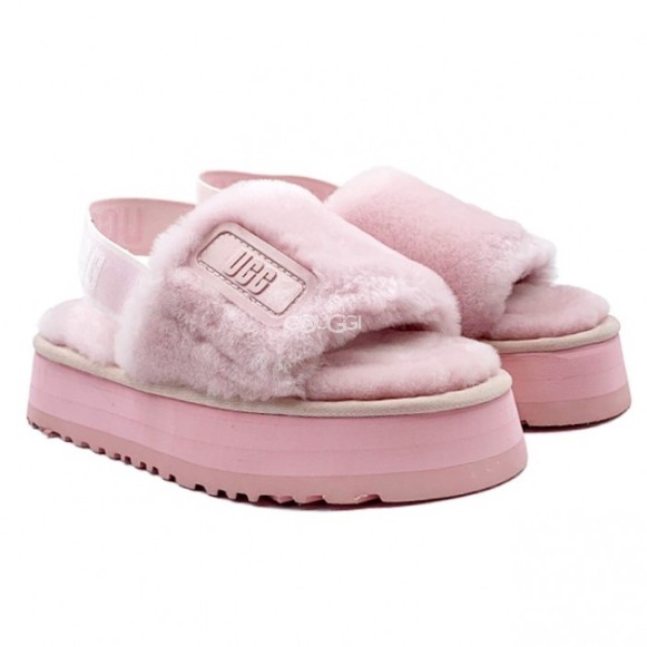 Женские сандалии Disco Slide Seashell Dark Pink Cloud
