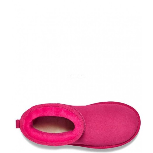 Женские мини угги на платформе UGG Classic Mini Platform Grey Violet