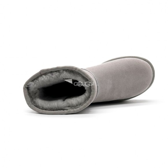 Женские мини угги на платформе UGG Classic Mini Platform Grey Violet