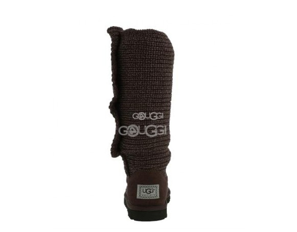 Женские вязаные угги Classic Cardy Chocolate