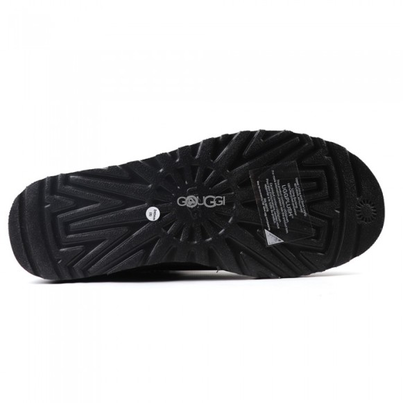 Женские ультра мини угги UGG Classic Ultra Mini LTHR Regen - Black