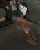 Женские вязаные угги UGG Classic Dipper Chestnut