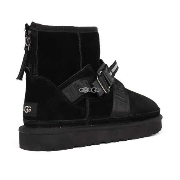 Мужские мини угги Classic Mini Quickclick Boot - Black 