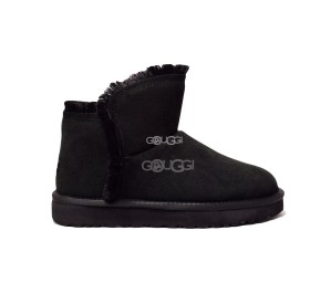 Mini Fluff High-Low Black